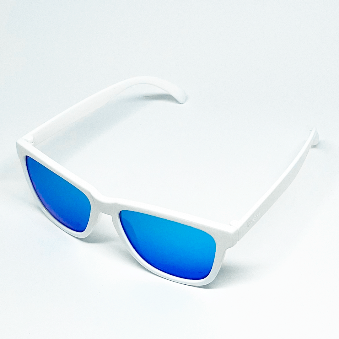 Óculos de Sol Corrida e Casual EVOXY Pulse Square Branco - Lentes Azuis Óculos de Sol Corrida e Casual EVOXY Pulse Square Branco - Lentes Azuis
