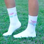 Meia Para Corrida EVOXY Performance Colors Branca Cano Médio