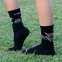 Meia Para Corrida EVOXY Performance Colors Preta Cano Médio