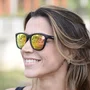 Óculos de Sol Corrida e Casual EVOXY Carbon Preto - Lentes Amarelas