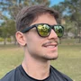 Óculos de Sol Corrida e Casual EVOXY Carbon Preto - Lentes Amarelas