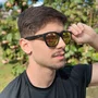Óculos de Sol Corrida e Casual EVOXY Carbon Preto - Lentes Vermelhas