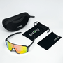 Óculos de Sol Esportivo EVOXY Orbit Preto - Lentes Vermelhas
