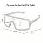 Óculos de Sol Esportivo EVOXY Orbit Preto - Lentes Vermelhas