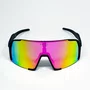Óculos de Sol Esportivo EVOXY Orbit Preto - Lentes Vermelhas