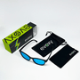 Óculos de Sol Corrida e Casual EVOXY Pulse Round Preto - Lentes Azuis