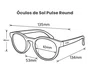 Óculos de Sol Corrida e Casual EVOXY Pulse Round Preto - Lentes Azuis