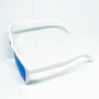 Óculos de Sol Corrida e Casual EVOXY Pulse Square Branco - Lentes Azuis