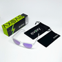Óculos de Sol Corrida e Casual EVOXY Pulse Square Cristal - Lentes Roxas