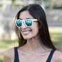 Óculos de Sol Corrida e Casual EVOXY Pulse Square Branco - Lentes Azuis