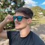 Óculos de Sol Corrida e Casual EVOXY Pulse Square Preto - Lentes Azuis