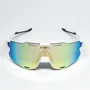 Óculos de Sol Esportivo EVOXY Raizon Air Branco - Lentes Champagne