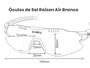 Óculos de Sol Esportivo EVOXY Raizon Air Branco - Lentes Champagne