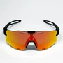 Óculos de Sol Esportivo EVOXY Raizon Air Preto - Lentes Vermelhas