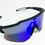 Óculos de Sol Esportivo EVOXY Raizon Full Preto - Lentes Azuis